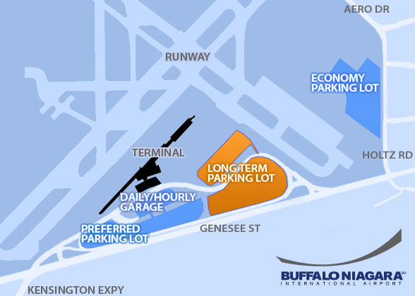 Long Term Parking at Buffalo Niagara International Airport BUF